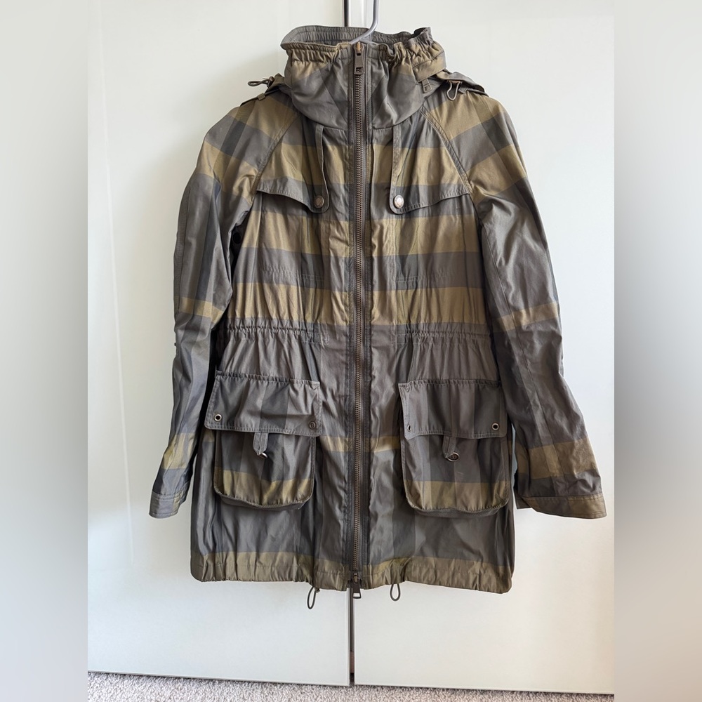 Burberry Green Utility Rain Jacket